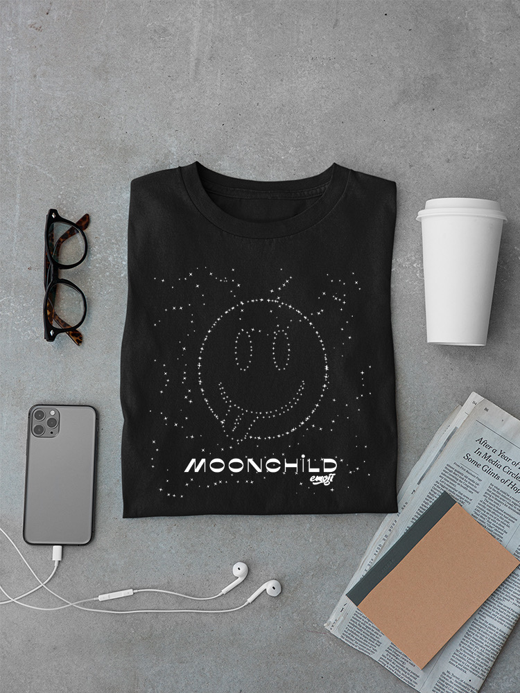 Moonchild Emoji - Cosmic Smiley Starry Night Men's T-shirt - Picture 7 of 20