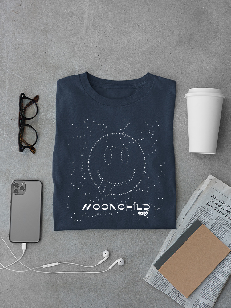 Moonchild Emoji - Cosmic Smiley Starry Night Men's T-shirt - Picture 11 of 20