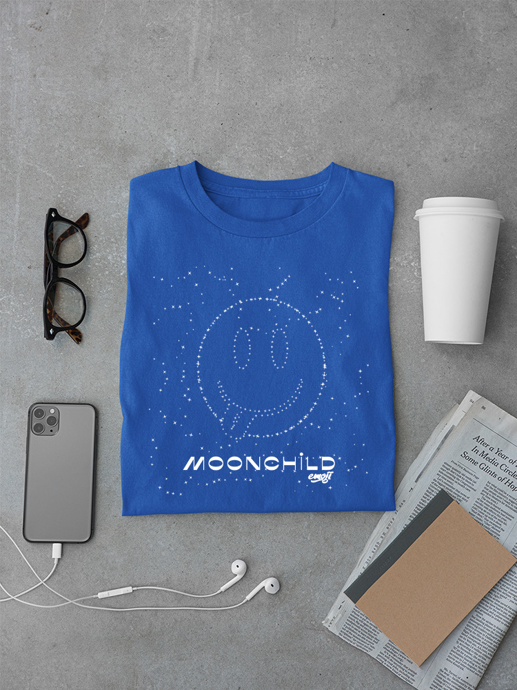 Moonchild Emoji - Cosmic Smiley Starry Night Men's T-shirt - Picture 19 of 20
