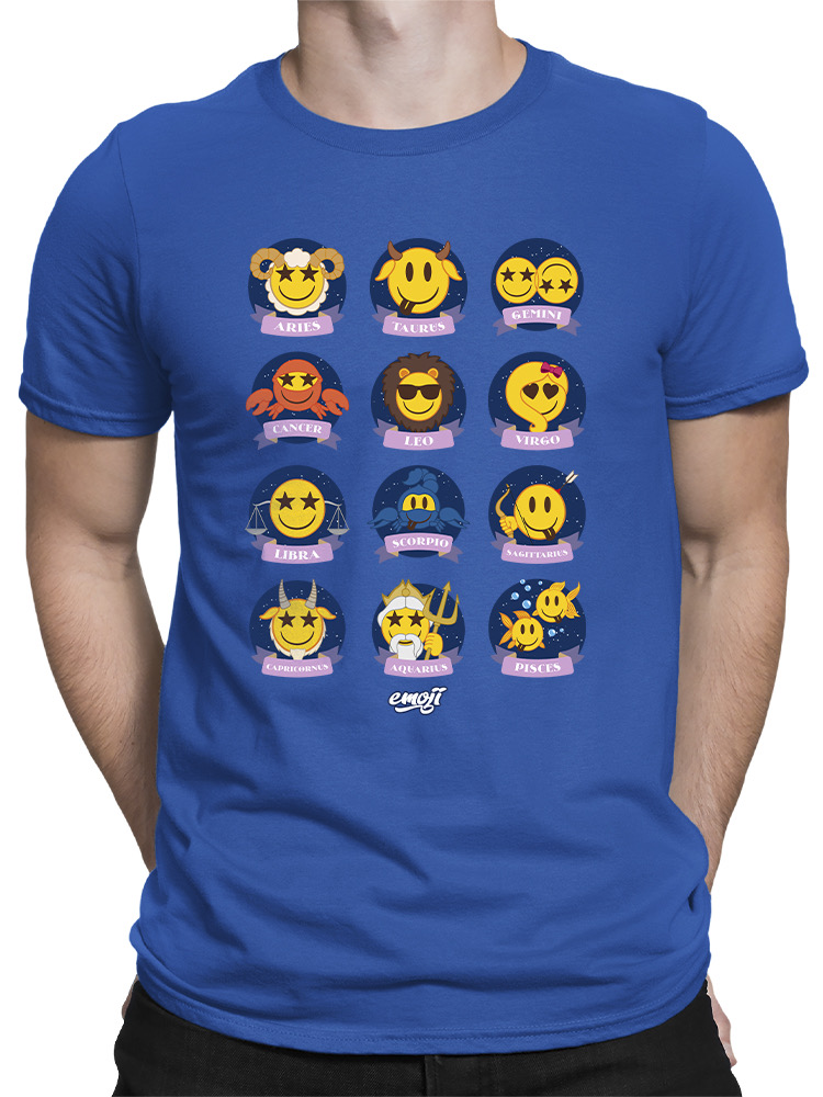 Offiziell lizenziertes Emoji Sternzeichen - Horoskop Grafik Herren T-Shirt - Bild 13 von 20