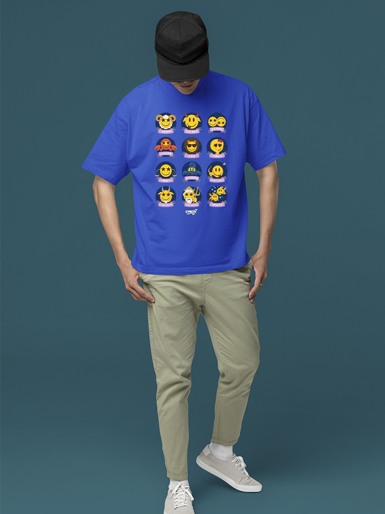 Offiziell lizenziertes Emoji Sternzeichen - Horoskop Grafik Herren T-Shirt - Bild 14 von 20