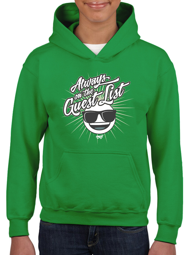 Always VIP - Gästeliste cooler Retro Emoji Party Jugend Hoodie - Bild 13 von 20