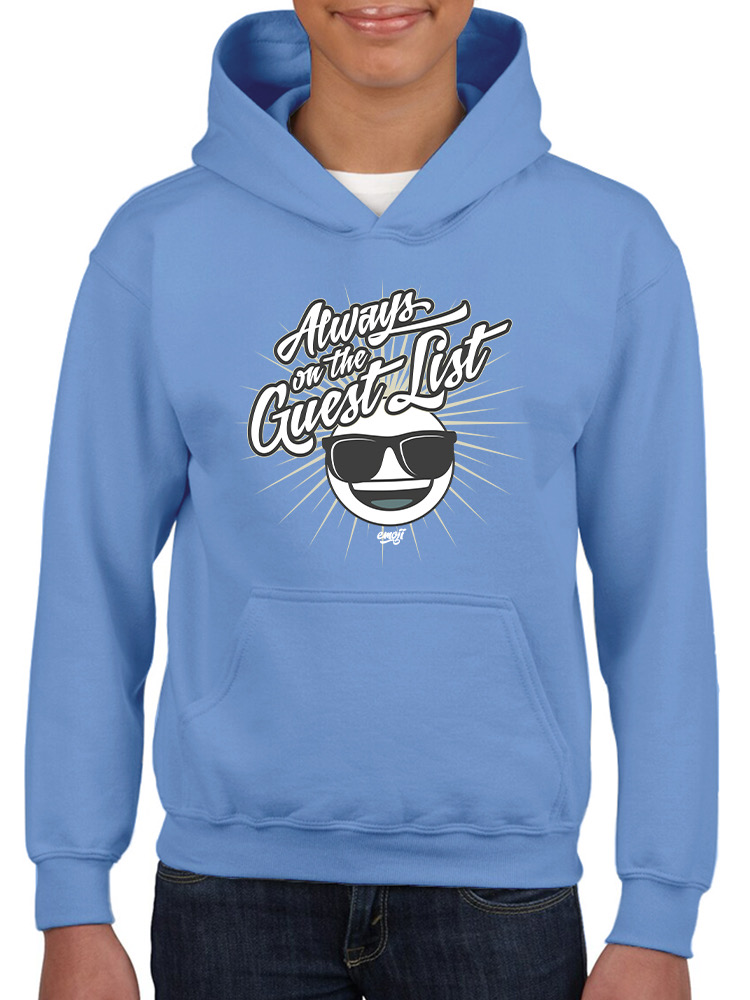 Always VIP - Gästeliste cooler Retro Emoji Party Jugend Hoodie - Bild 9 von 20