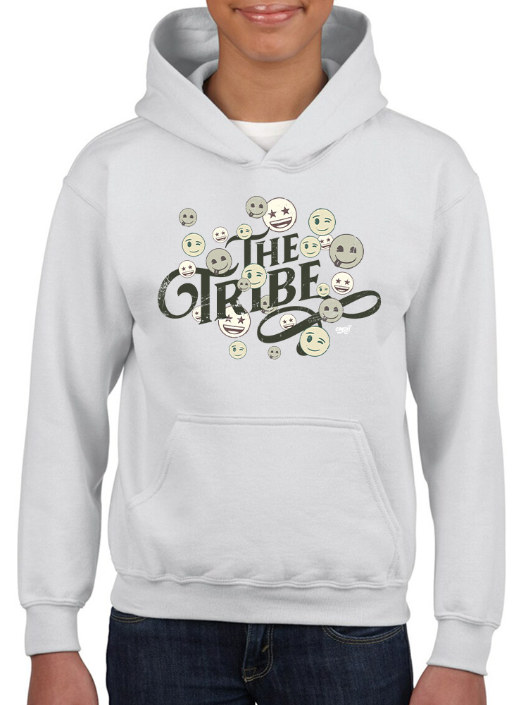 Officially Licensed Emoji The Tribe - Vintage Crew Unity Graphic Youth's Hoodie - Picture 13 of 16