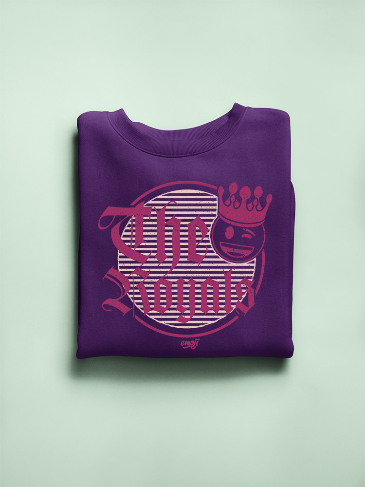 The Royals - Retro Gothic Crown Emoji Graphic Damen Sweatshirt - Bild 15 von 20