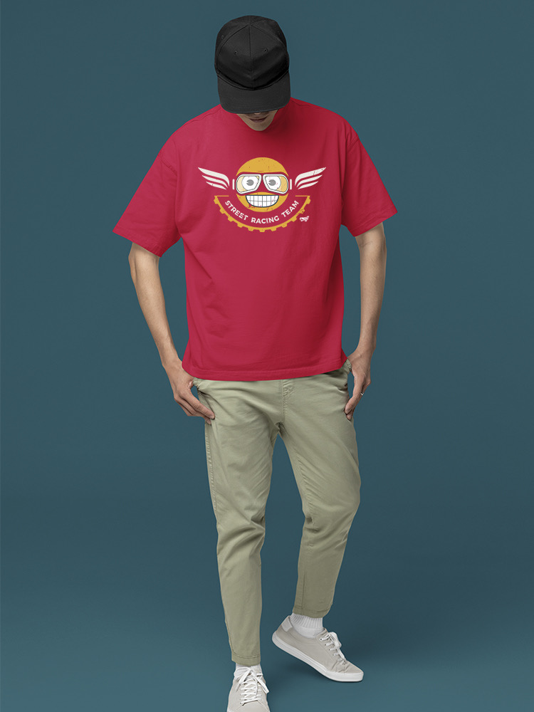 Street Racing Team - Camiseta Retro Moto Racer Emoji Hombre - Imagen 14 de 20
