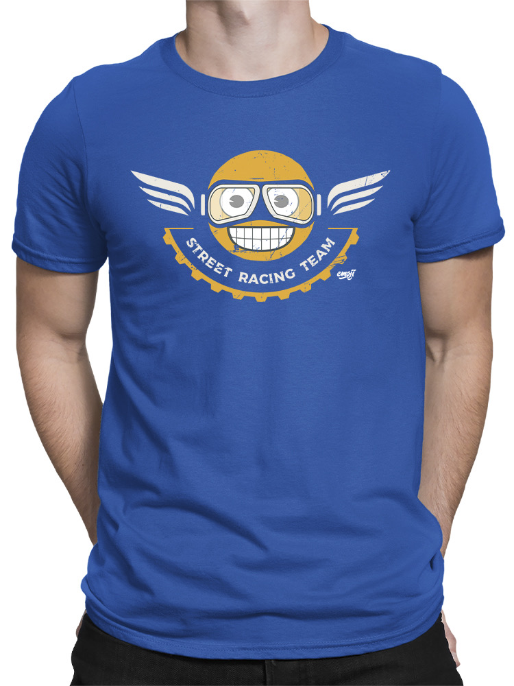 Street Racing Team - Camiseta Retro Moto Racer Emoji Hombre - Imagen 17 de 20