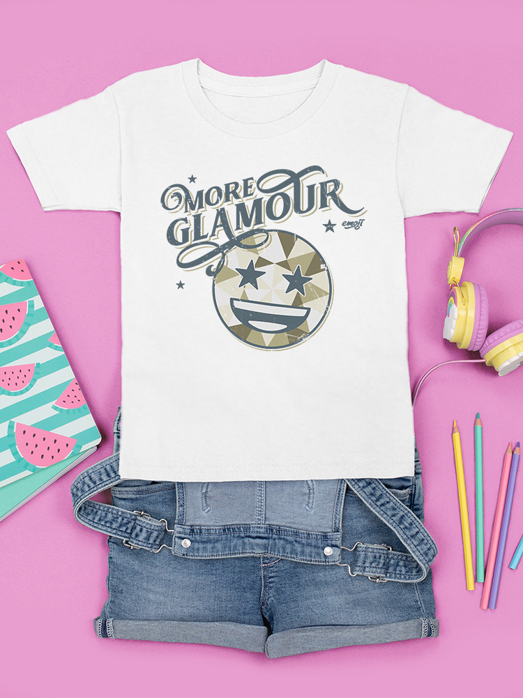 More Glamour - Starry Sparkle Retro Emoji Grafik Jugend T-Shirt - Bild 19 von 20
