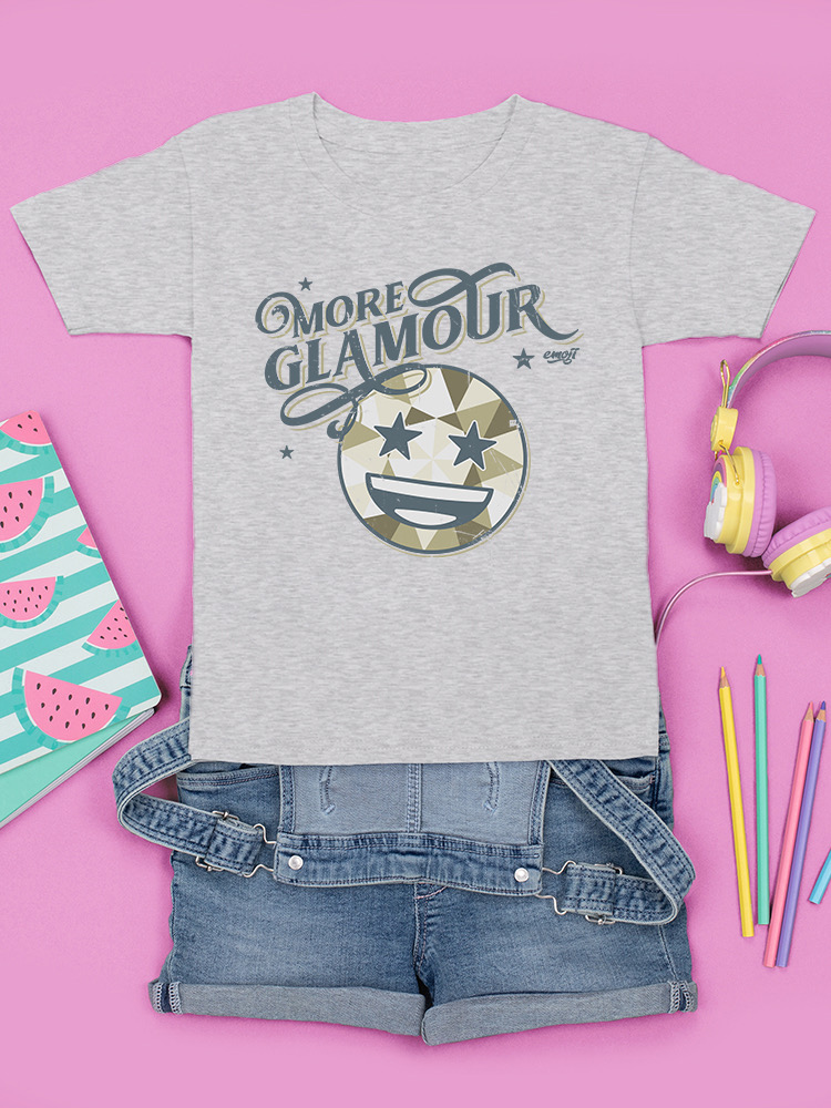 More Glamour - Starry Sparkle Retro Emoji Grafik Jugend T-Shirt - Bild 7 von 20