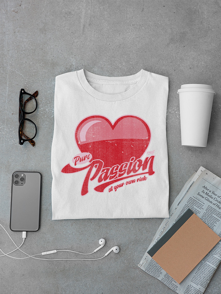 Officially Licensed Emoji Pure Passion - Bold Heart Graphic Men's T-shirt - Picture 19 of 20