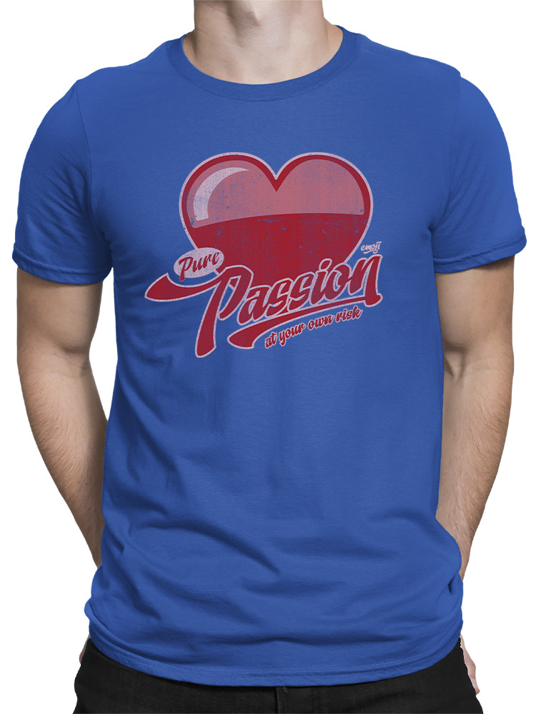Officially Licensed Emoji Pure Passion - Bold Heart Graphic Men's T-shirt - Picture 13 of 20