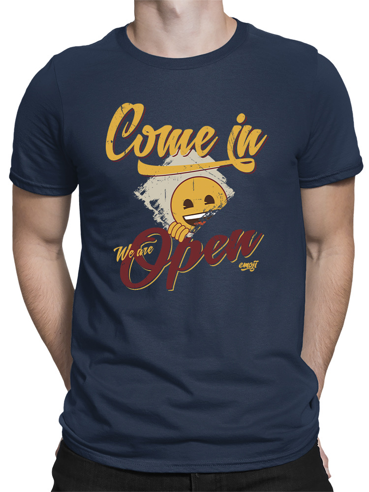 Welcome Vibes - Open Sign Emoji Graphic Men's T-shirt - Picture 9 of 24