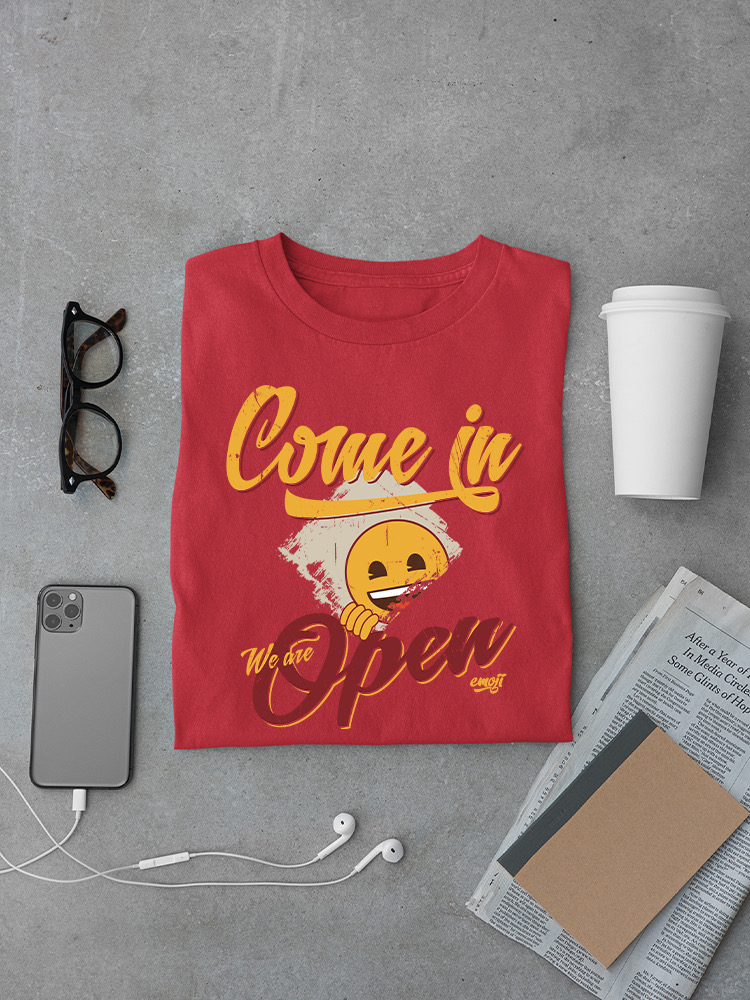Welcome Vibes - Open Sign Emoji Graphic Men's T-shirt - Picture 15 of 24