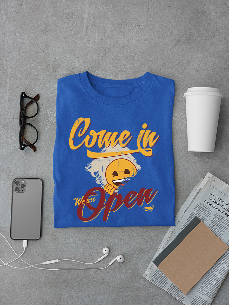 Welcome Vibes - Open Sign Emoji Graphic Men's T-shirt - Picture 19 of 24