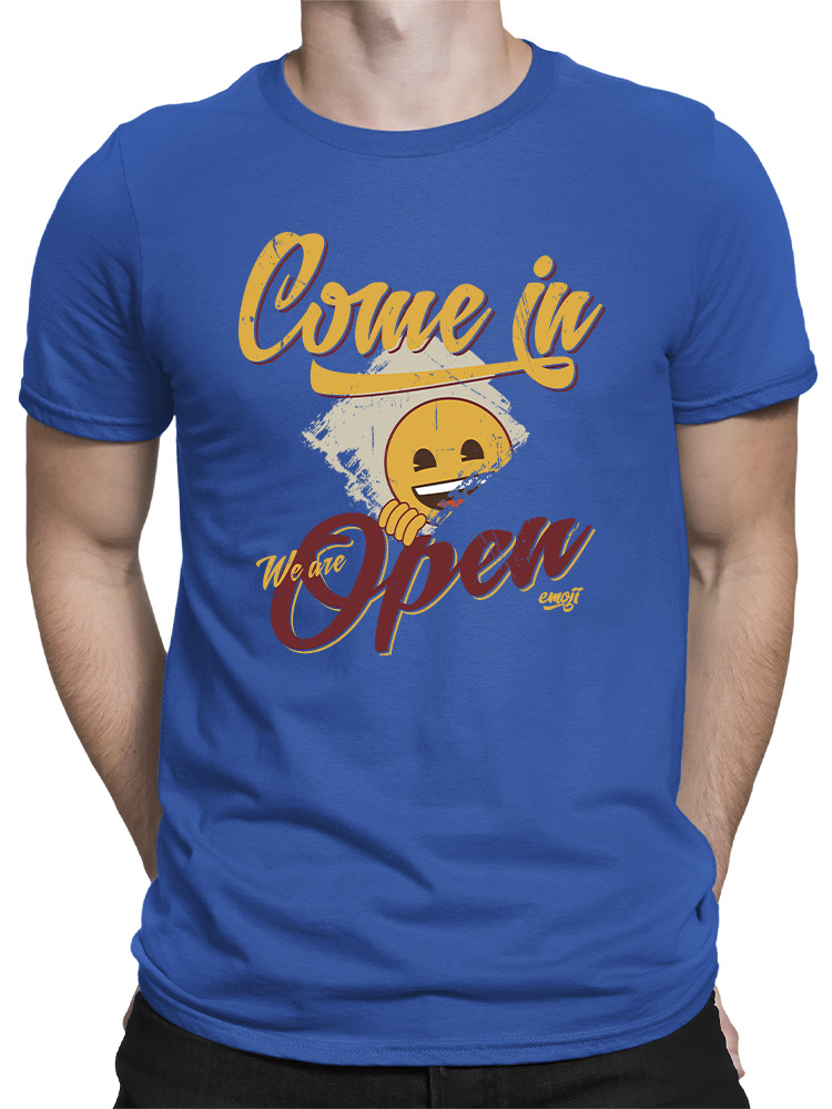 Welcome Vibes - Open Sign Emoji Graphic Men's T-shirt - Picture 17 of 24