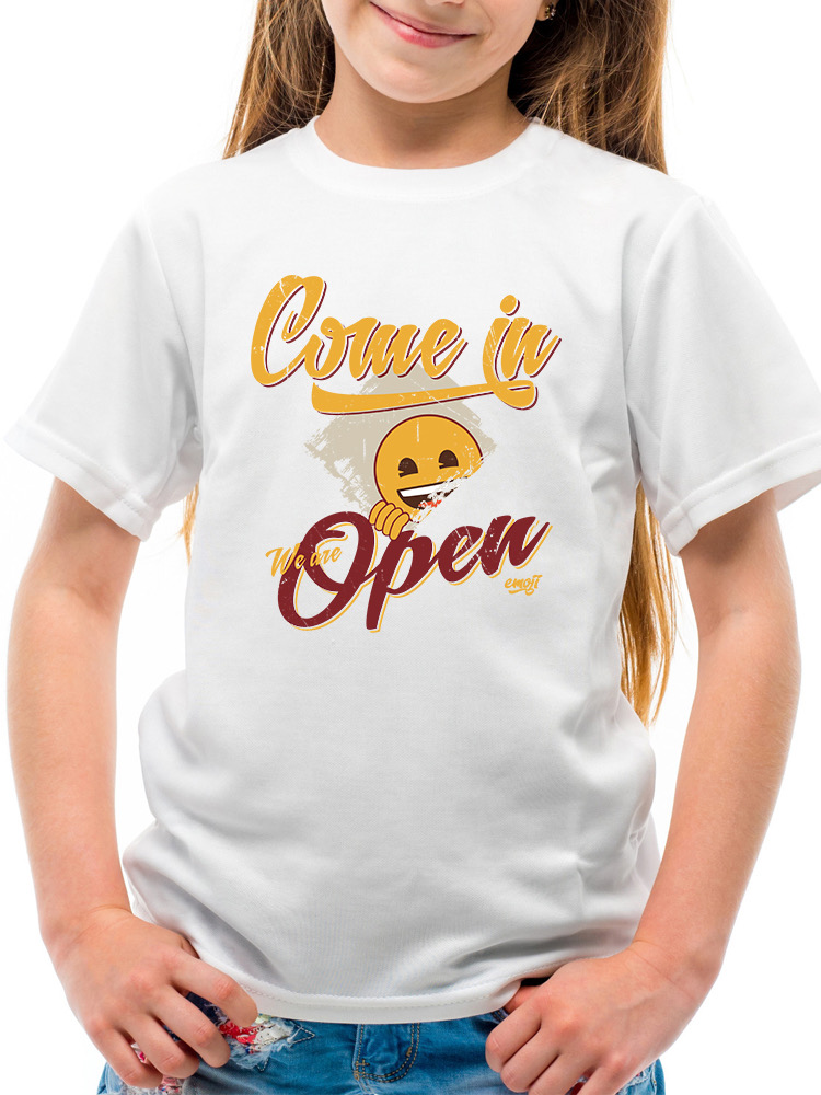 Welcome Vibes - Open Sign Emoji Graphic Youth's T-shirt - Picture 21 of 24