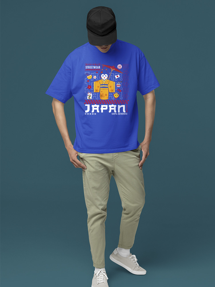 Japanese Streetwear Aesthetic Emoji - Retro Japan Men's T-shirt - Picture 14 of 16
