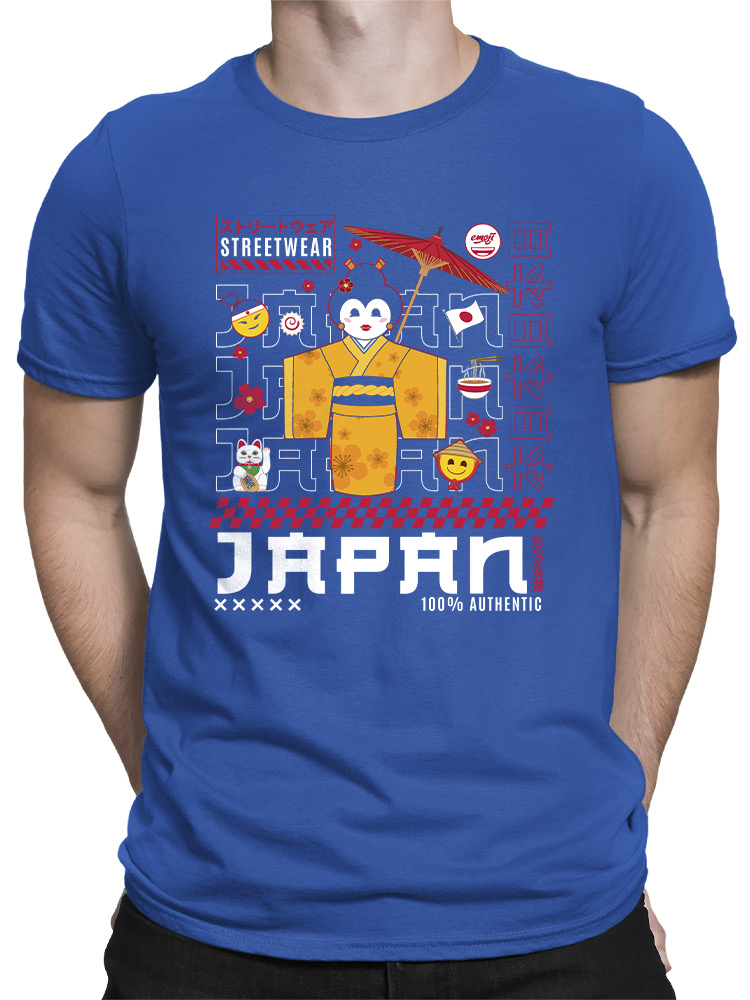 Japanese Streetwear Aesthetic Emoji - Retro Japan Men's T-shirt - Picture 13 of 16