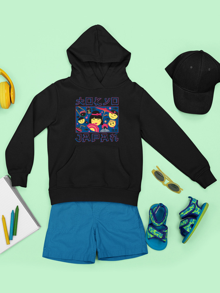 Offiziell lizenzierter Emoji Japanisch - Geisha, Sushi, Ramen, Fuji Jugend Hoodie - Bild 7 von 20