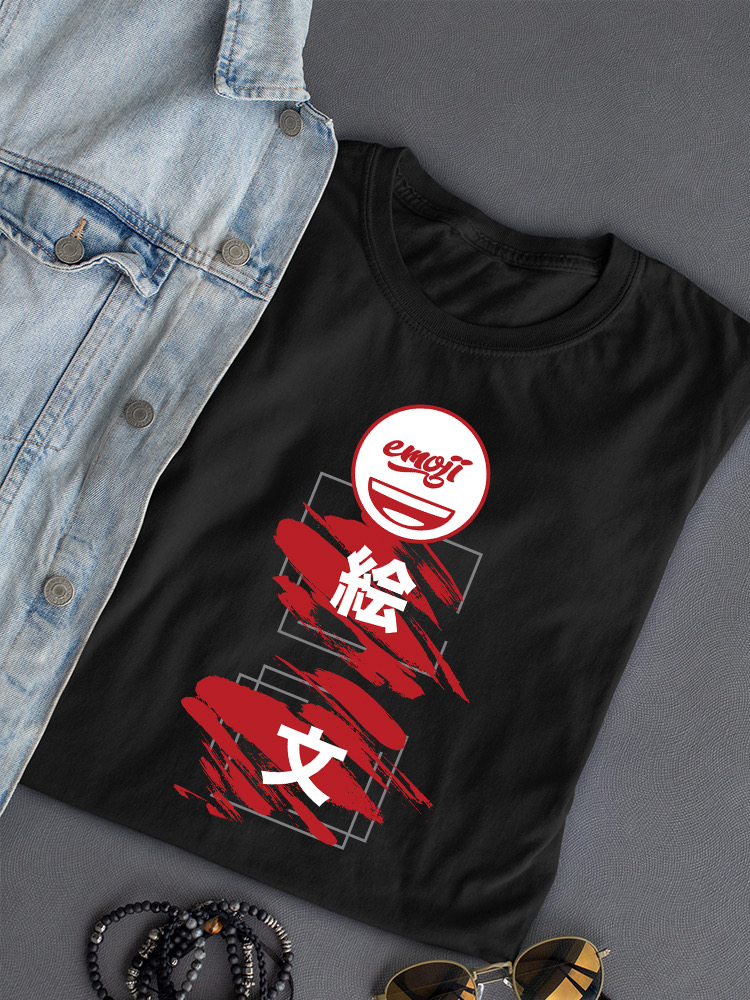 Emoji Kanji Art - The Iconic Brand Graphic Damen T-Shirt - Bild 7 von 12