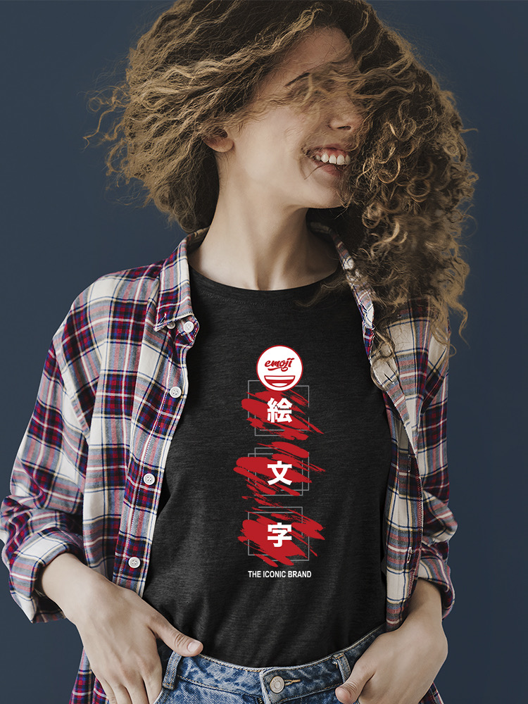 Emoji Kanji Art - The Iconic Brand Graphic Damen T-Shirt - Bild 6 von 12