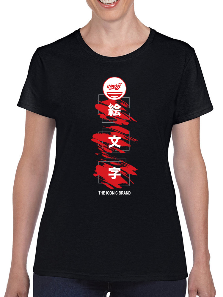 Emoji Kanji Art - The Iconic Brand Graphic Damen T-Shirt - Bild 5 von 12