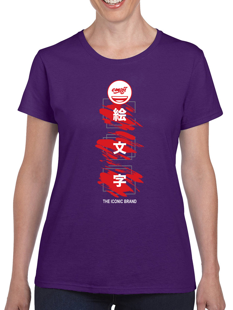 Emoji Kanji Art - The Iconic Brand Graphic Damen T-Shirt - Bild 9 von 12