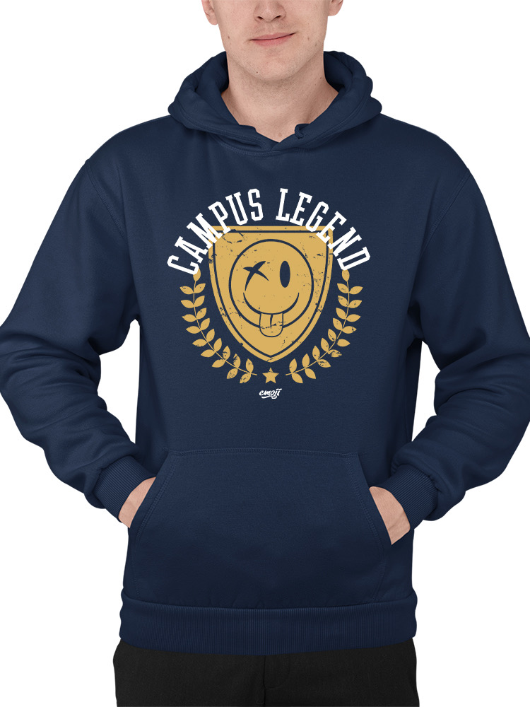 Campus Legend Shield - Retro College Graphic Men's Hoodie - Picture 9 of 20