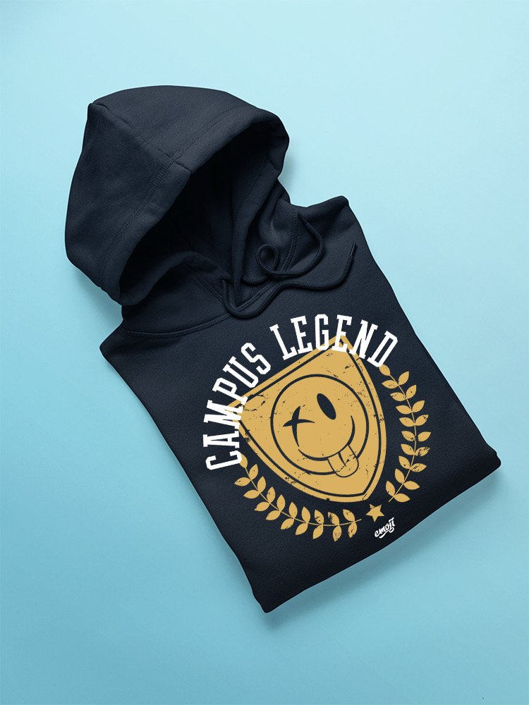 Campus Legend Shield - Retro College Graphic Men's Hoodie - Picture 11 of 20
