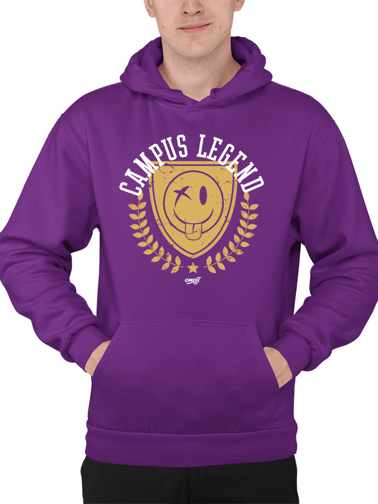 Campus Legend Shield - Retro College Graphic Men's Hoodie - Picture 13 of 20