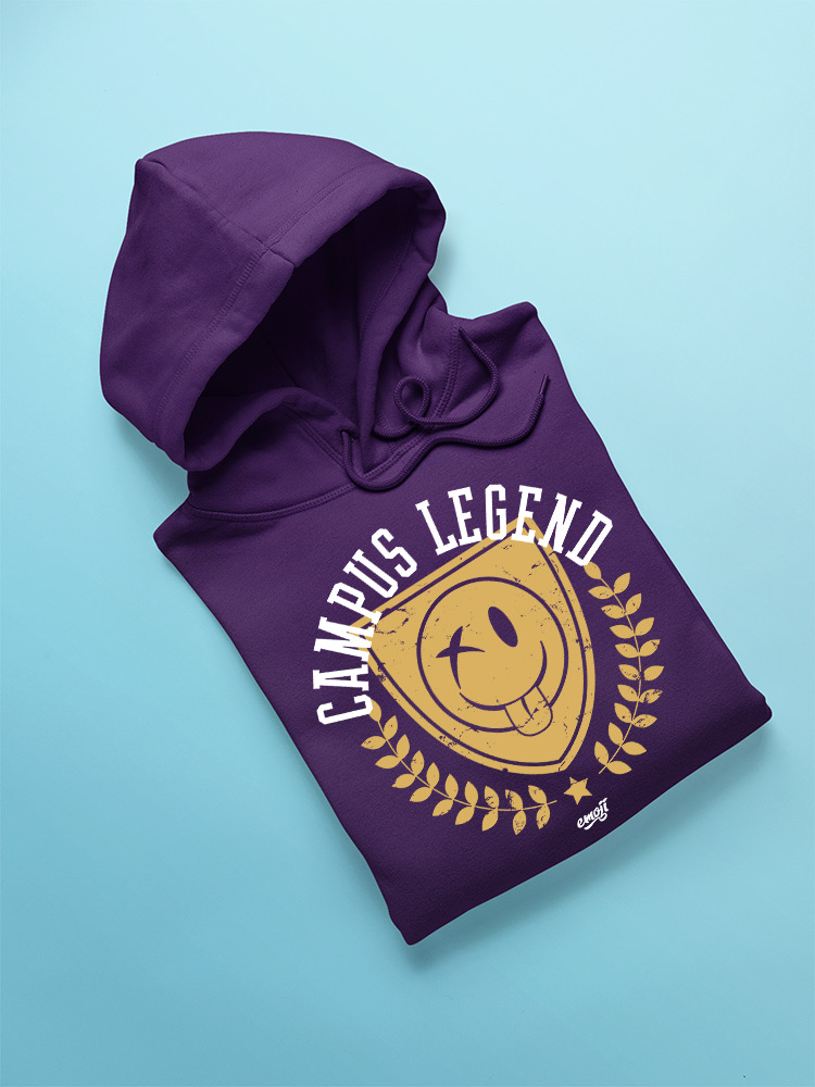 Campus Legend Shield - Retro College Graphic Men's Hoodie - Picture 15 of 20