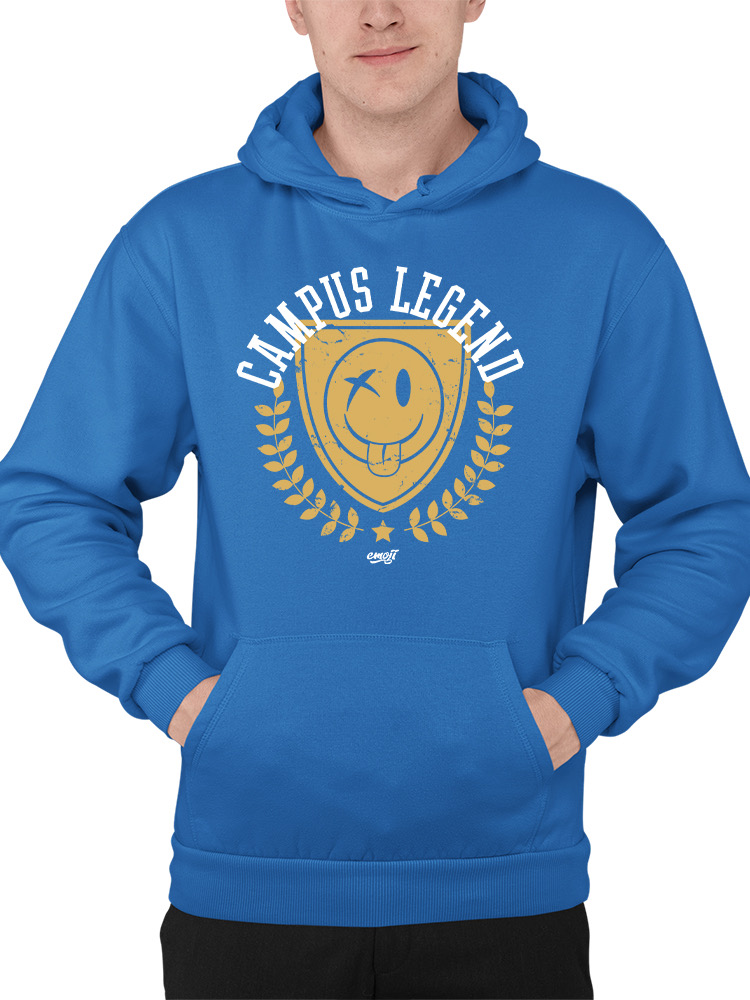 Campus Legend Shield - Retro College Graphic Men's Hoodie - Picture 17 of 20