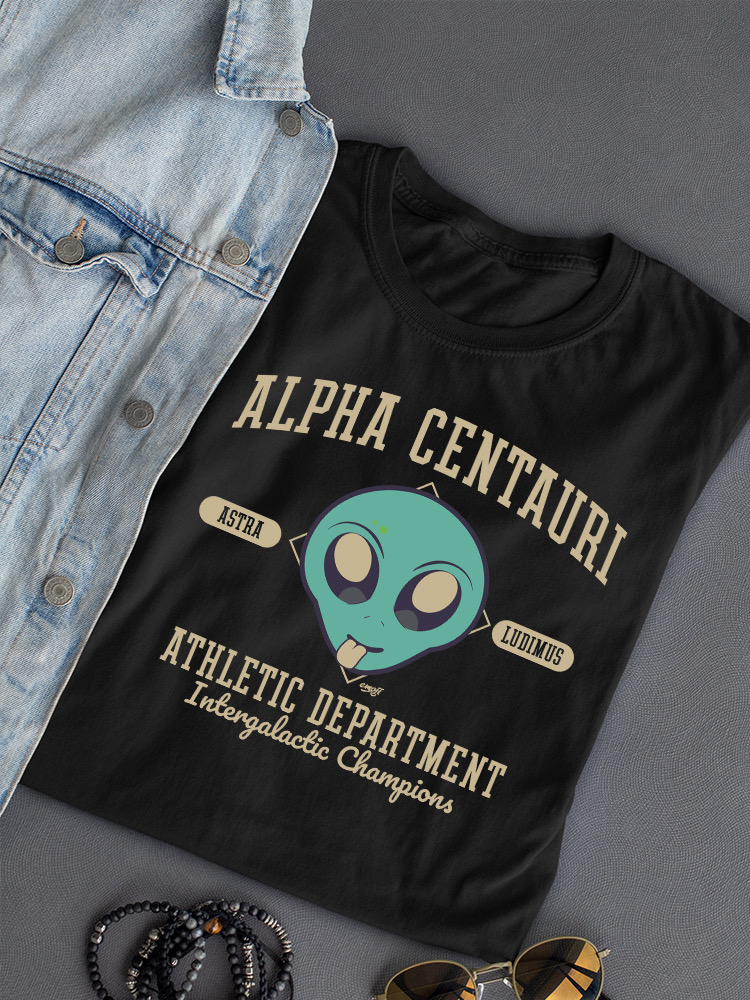Alpha Centauri Athletics - Alien Sports Emoji Graphic Damen T-Shirt - Bild 7 von 28