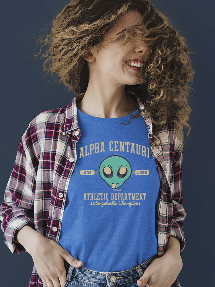 Alpha Centauri Athletics - Alien Sports Emoji Graphic Damen T-Shirt - Bild 22 von 28