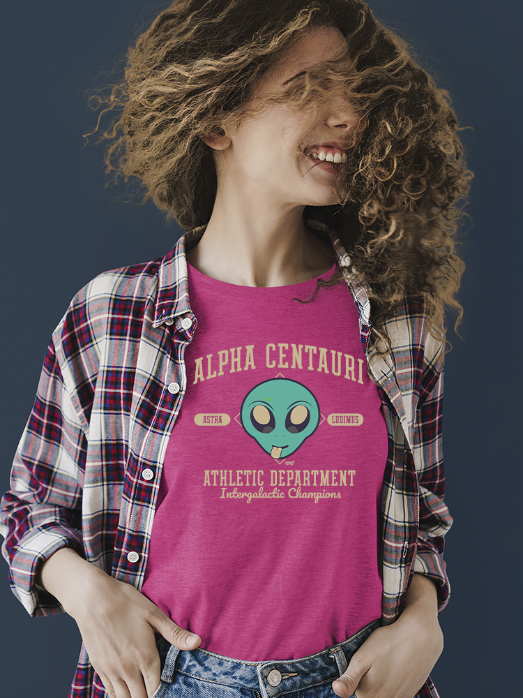 Alpha Centauri Athletics - Alien Sports Emoji Graphic Damen T-Shirt - Bild 10 von 28