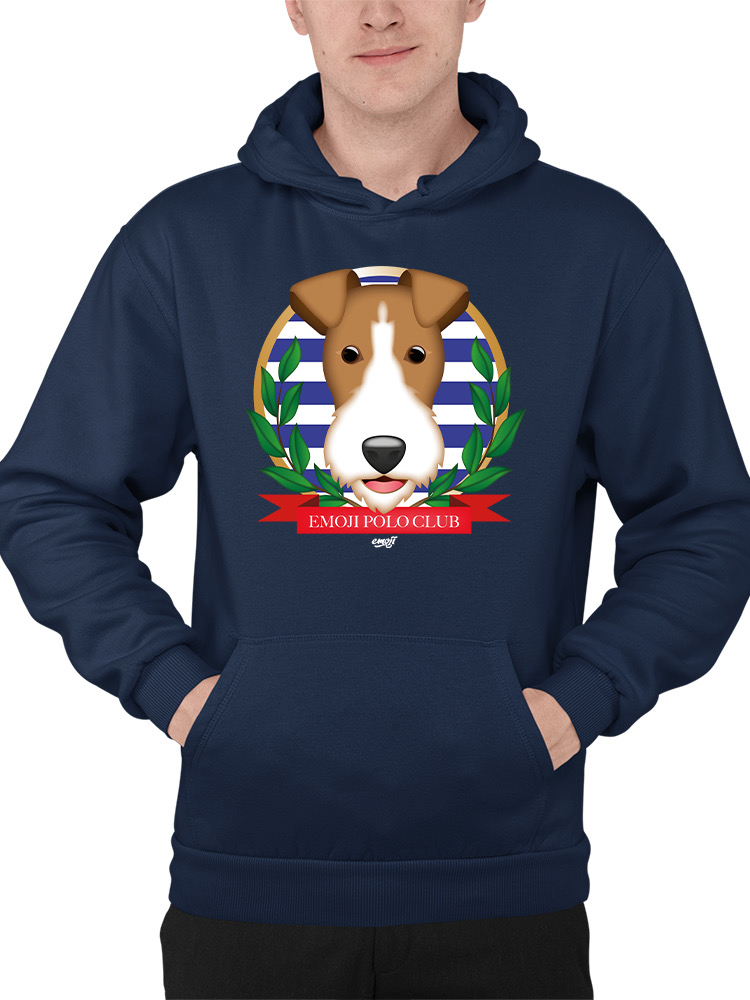 Emoji Polo Club - Classic Dog Emblem Design Herren Hoodie - Bild 13 von 28