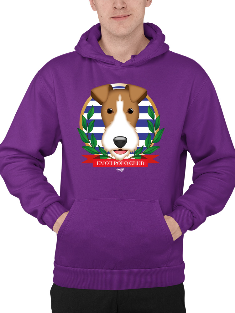 Emoji Polo Club - Classic Dog Emblem Design Herren Hoodie - Bild 17 von 28