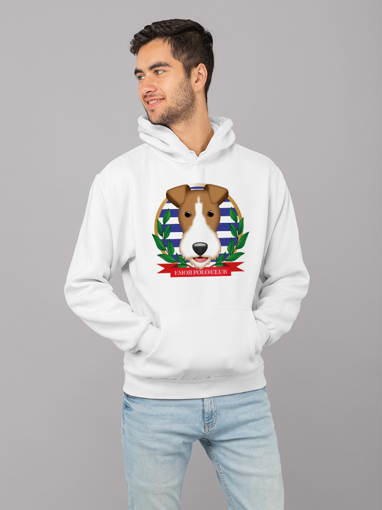 Emoji Polo Club - Classic Dog Emblem Design Herren Hoodie - Bild 26 von 28