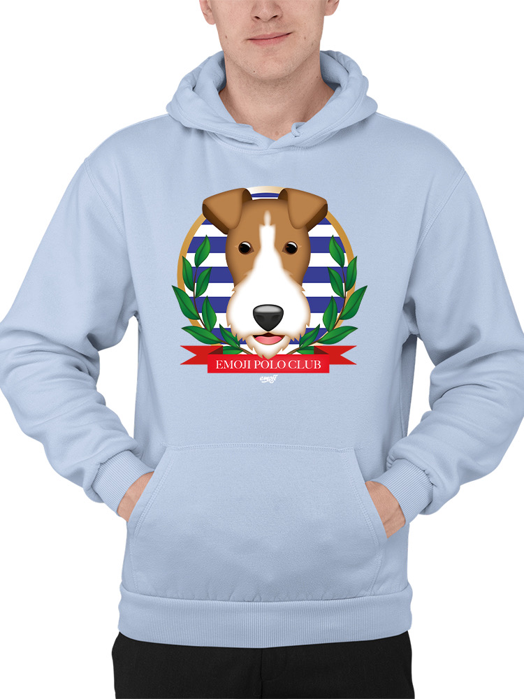 Emoji Polo Club - Classic Dog Emblem Design Herren Hoodie - Bild 9 von 28