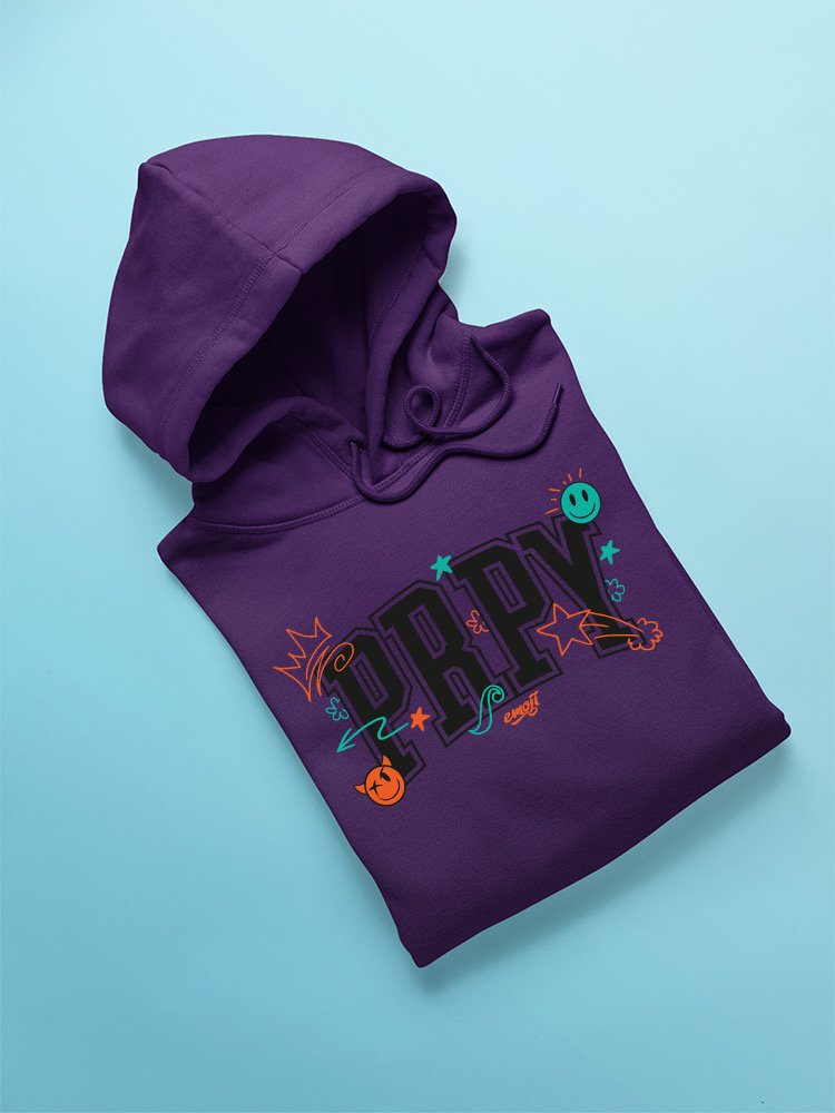 PRPY Street Graphic - Playful Symbols Art Design Men's Hoodie - Picture 11 of 20