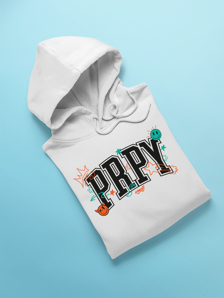 PRPY Street Graphic - Playful Symbols Art Design Men's Hoodie - Picture 19 of 20