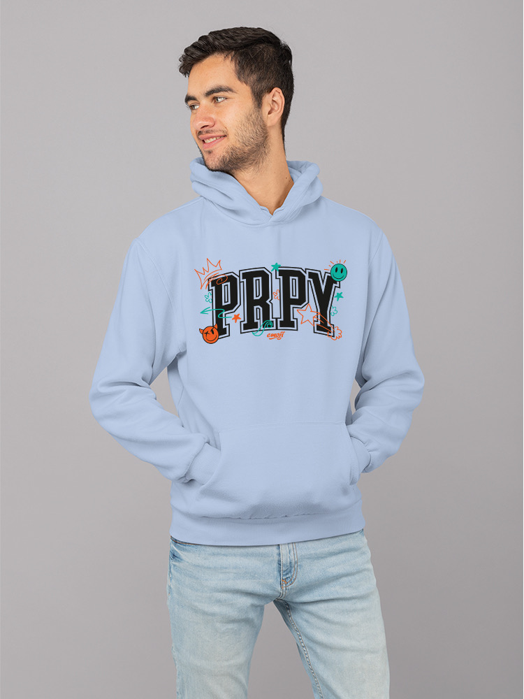 PRPY Street Graphic - Playful Symbols Art Design Men's Hoodie - Picture 6 of 20