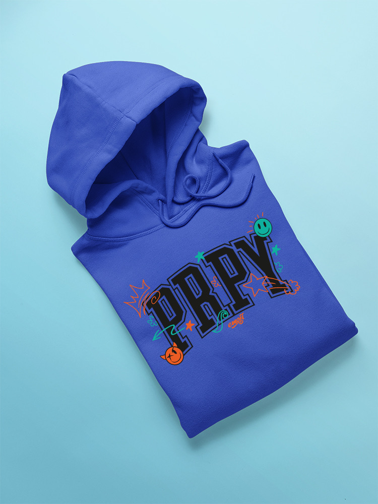 PRPY Street Graphic - Playful Symbols Art Design Men's Hoodie - Picture 15 of 20