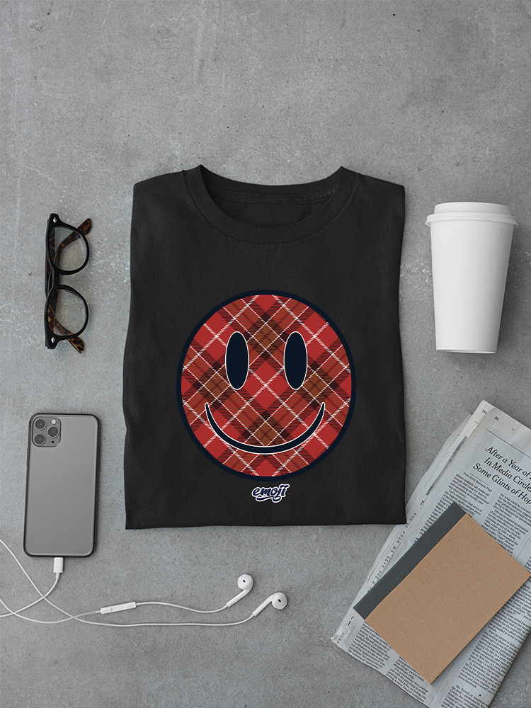 Offiziell lizenziertes Emoji Plaid Smile - kariertes Emoji Design Herren T-Shirt - Bild 7 von 24