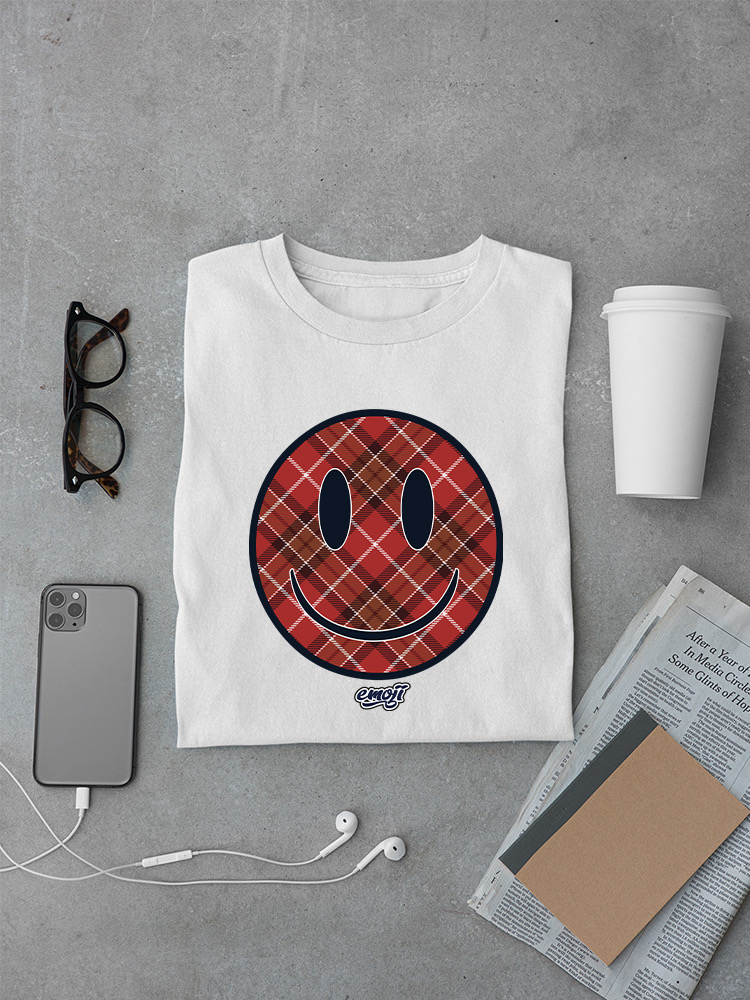 Offiziell lizenziertes Emoji Plaid Smile - kariertes Emoji Design Herren T-Shirt - Bild 23 von 24