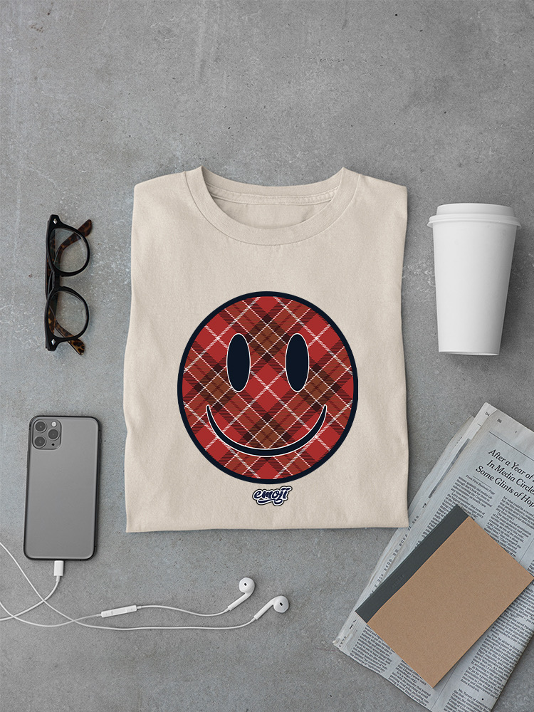Offiziell lizenziertes Emoji Plaid Smile - kariertes Emoji Design Herren T-Shirt - Bild 11 von 24
