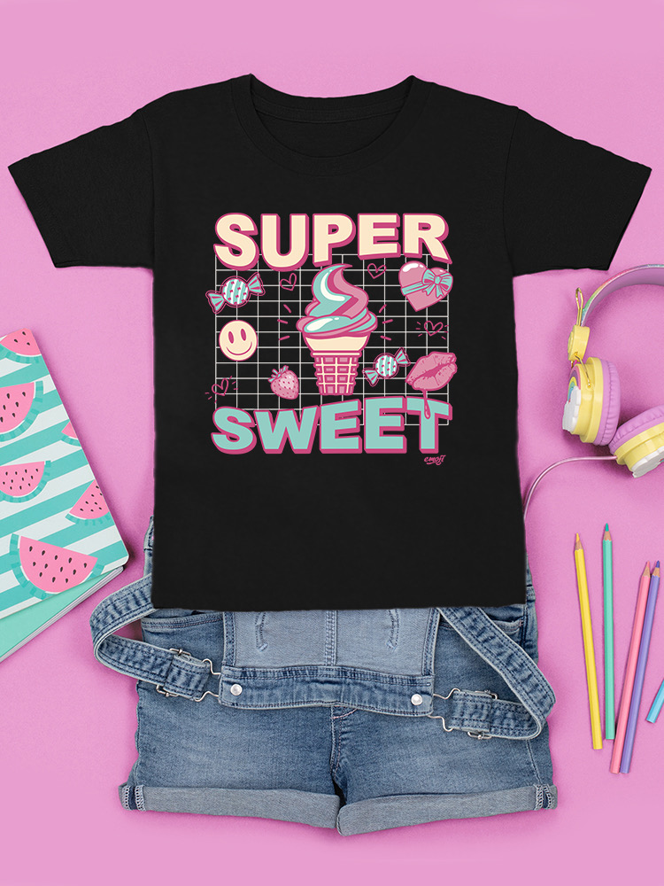 Super Sweet - Ice Cream Retro Fun Design Youth's T-shirt - Picture 11 of 32