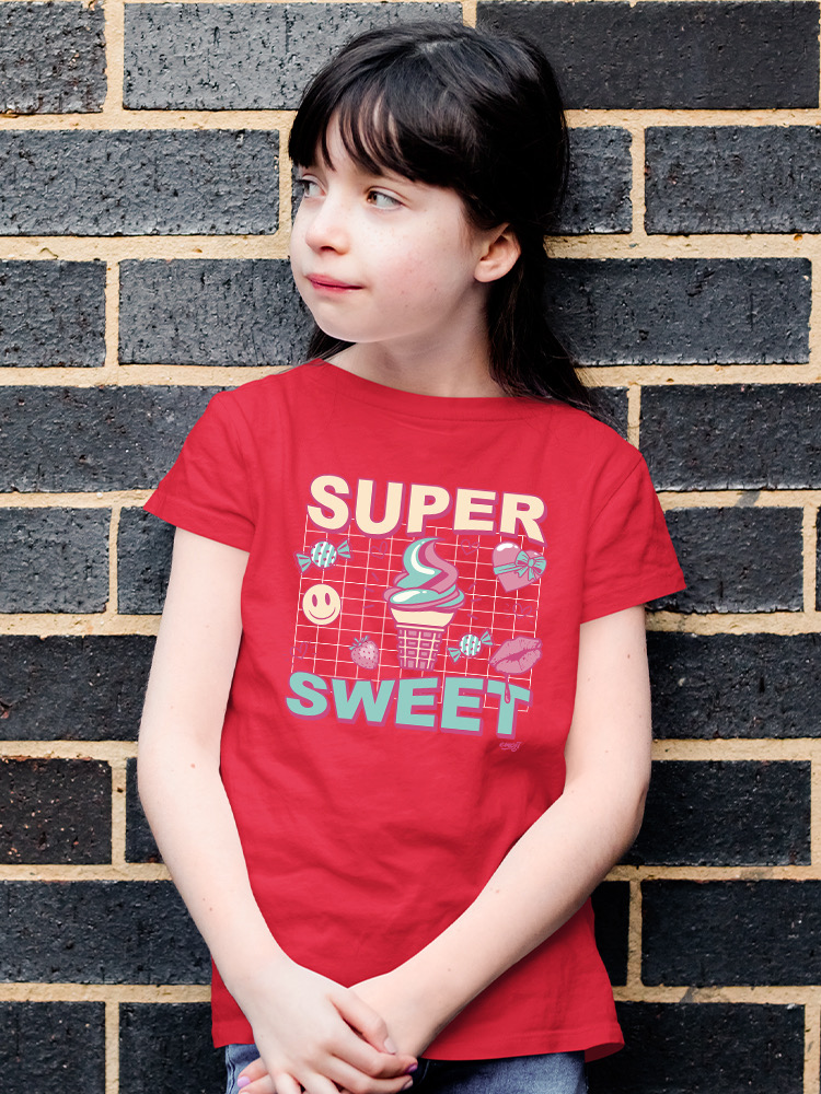Super Sweet - Ice Cream Retro Fun Design Youth's T-shirt - Picture 26 of 32