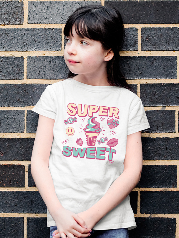 Super Sweet - Ice Cream Retro Fun Design Youth's T-shirt - Picture 30 of 32