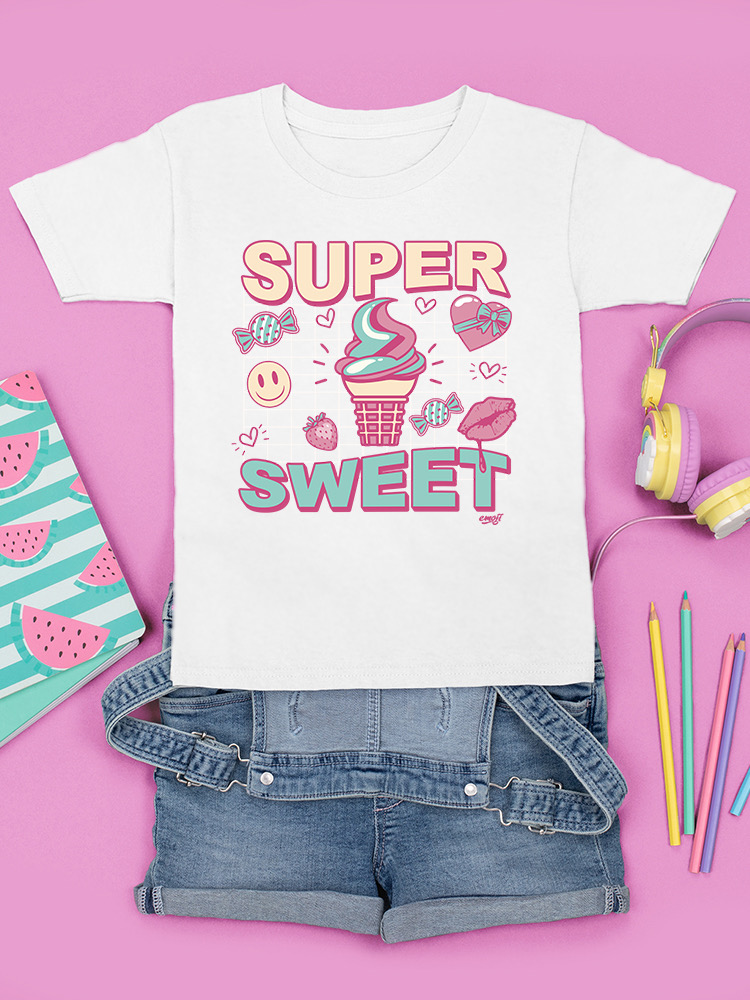 Super Sweet - Ice Cream Retro Fun Design Youth's T-shirt - Picture 31 of 32